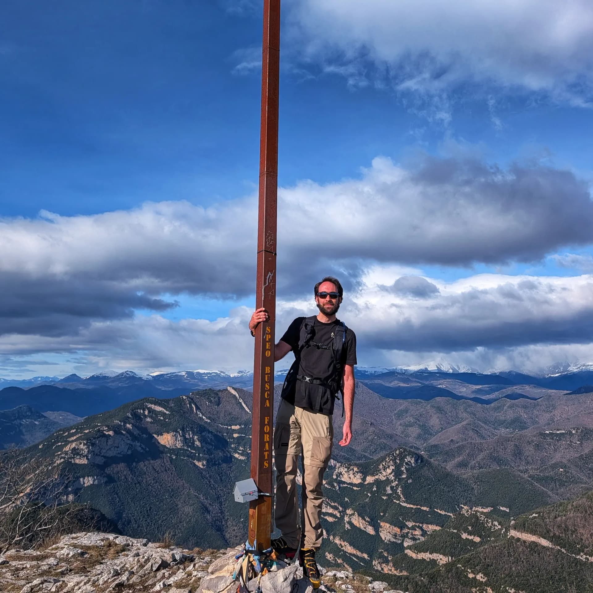 Bassegoda summit offering 360-degree panoramic views.