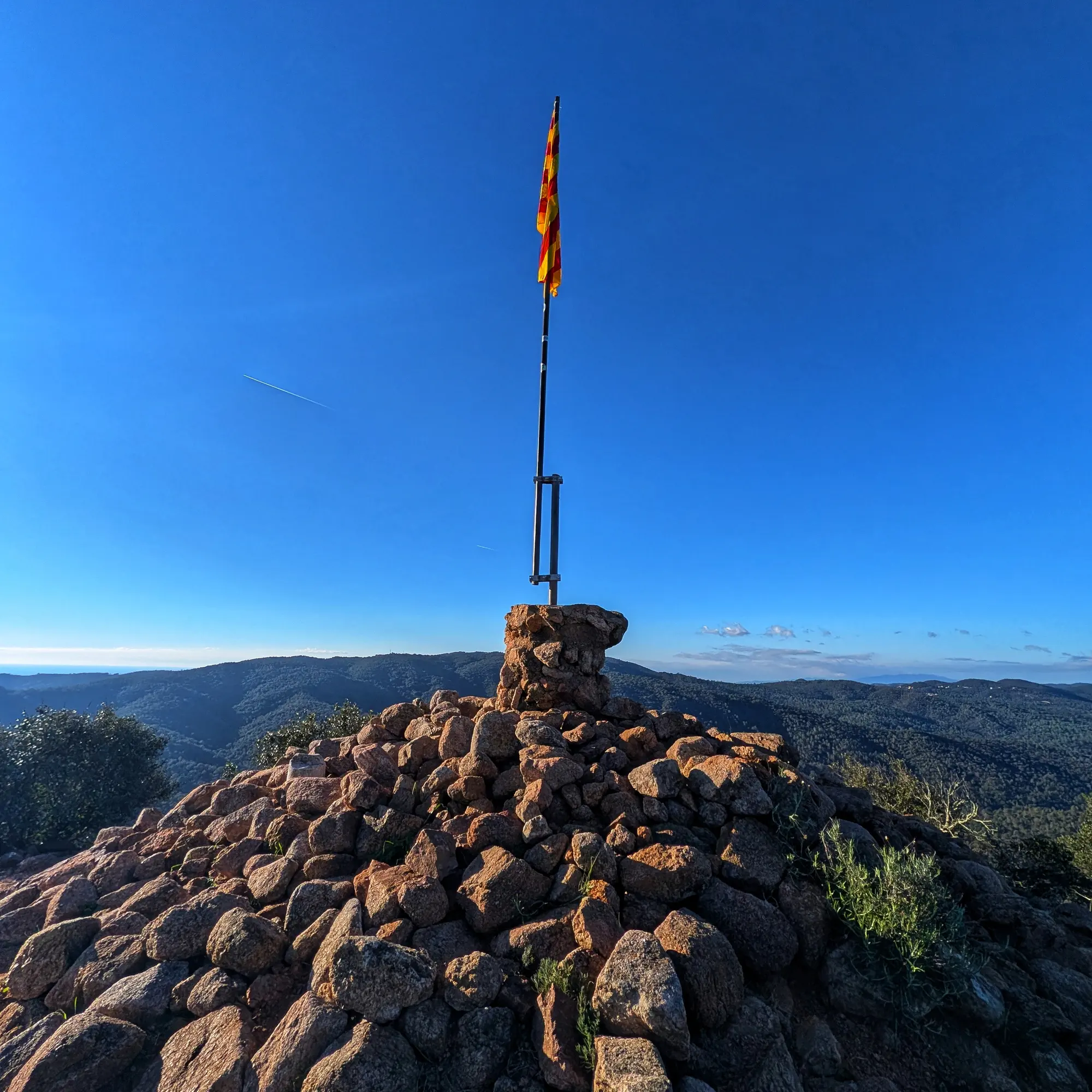 Detall del cim del Montclar.