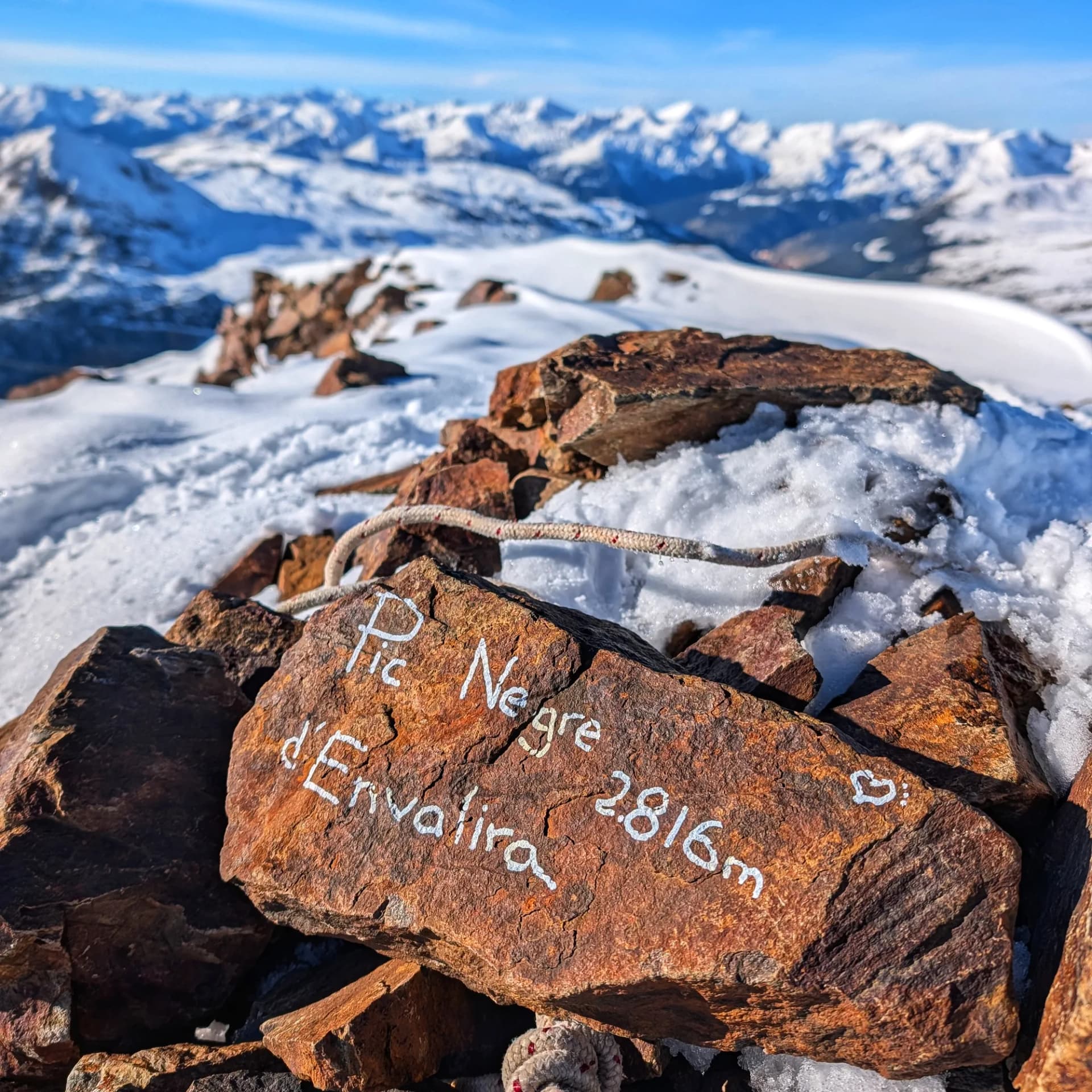 Summit of Pic Negre d'Envalira.