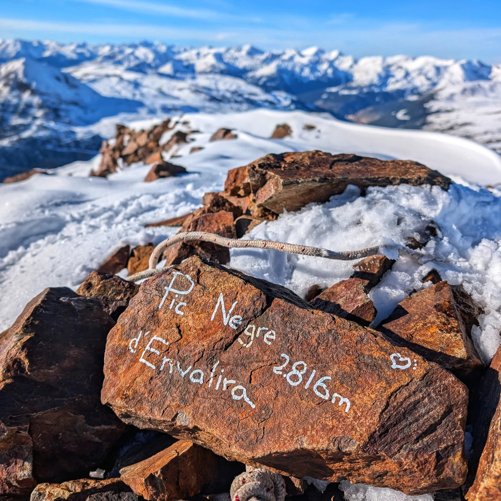 Summit of Pic Negre d'Envalira.