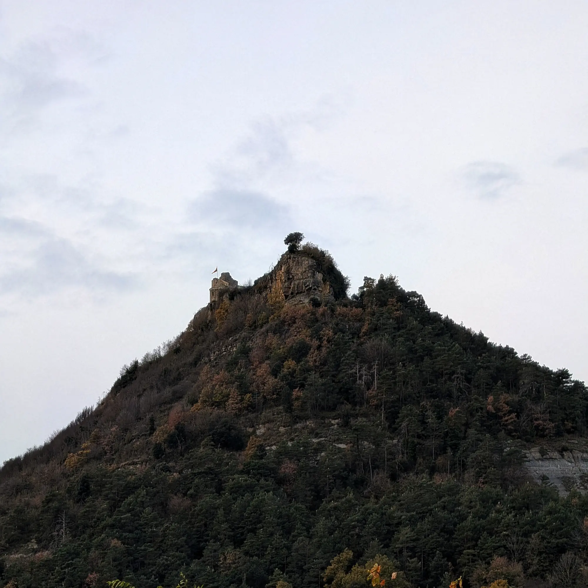 Besora Castle, seen from Santa Maria de Besora.