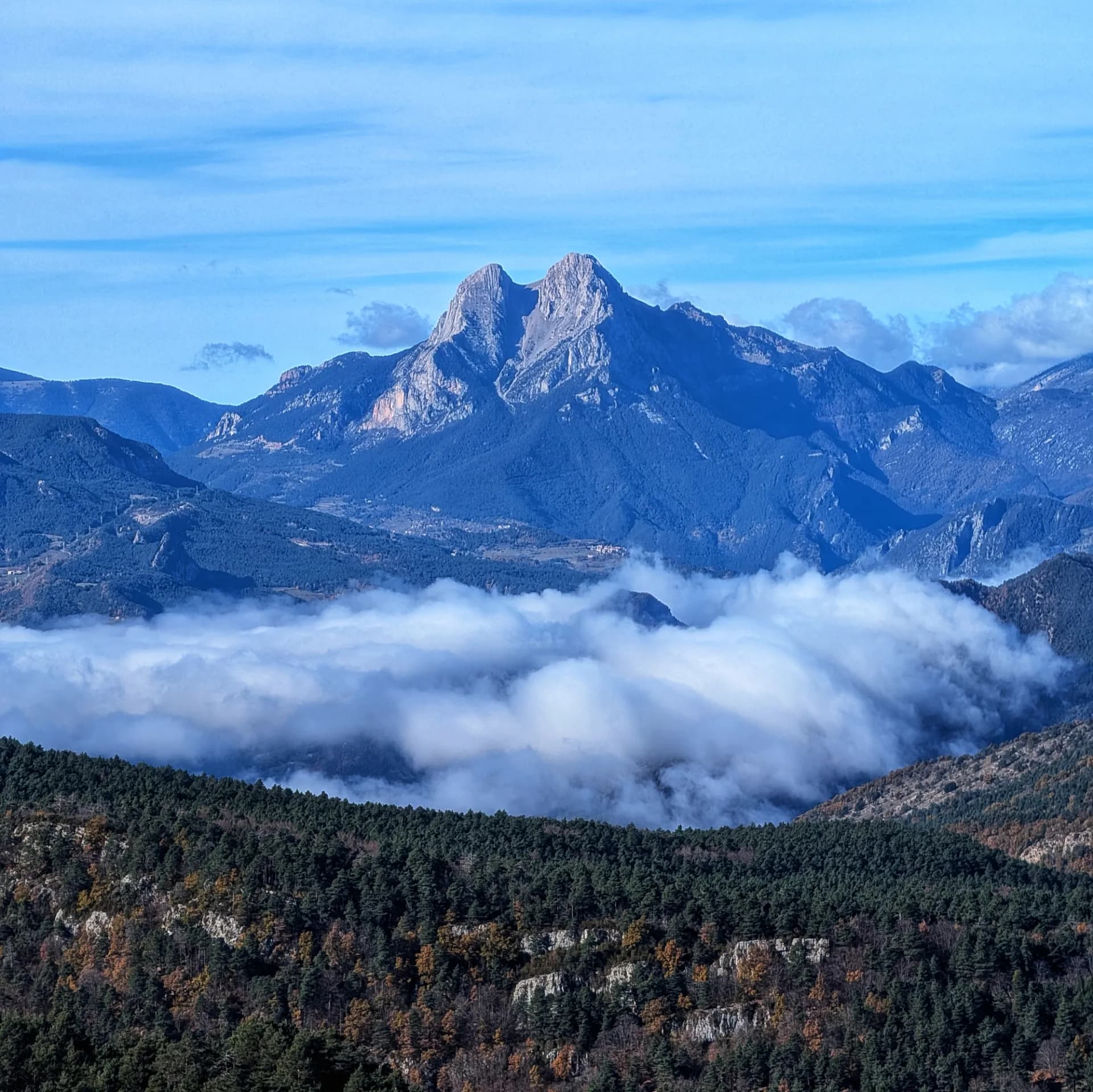 Pedraforca from the Roca del Joc (Roca de la Devesa Jussana) Peak Pedraforca from the Roca del Joc (Roca de la Devesa Jussana) Peak
