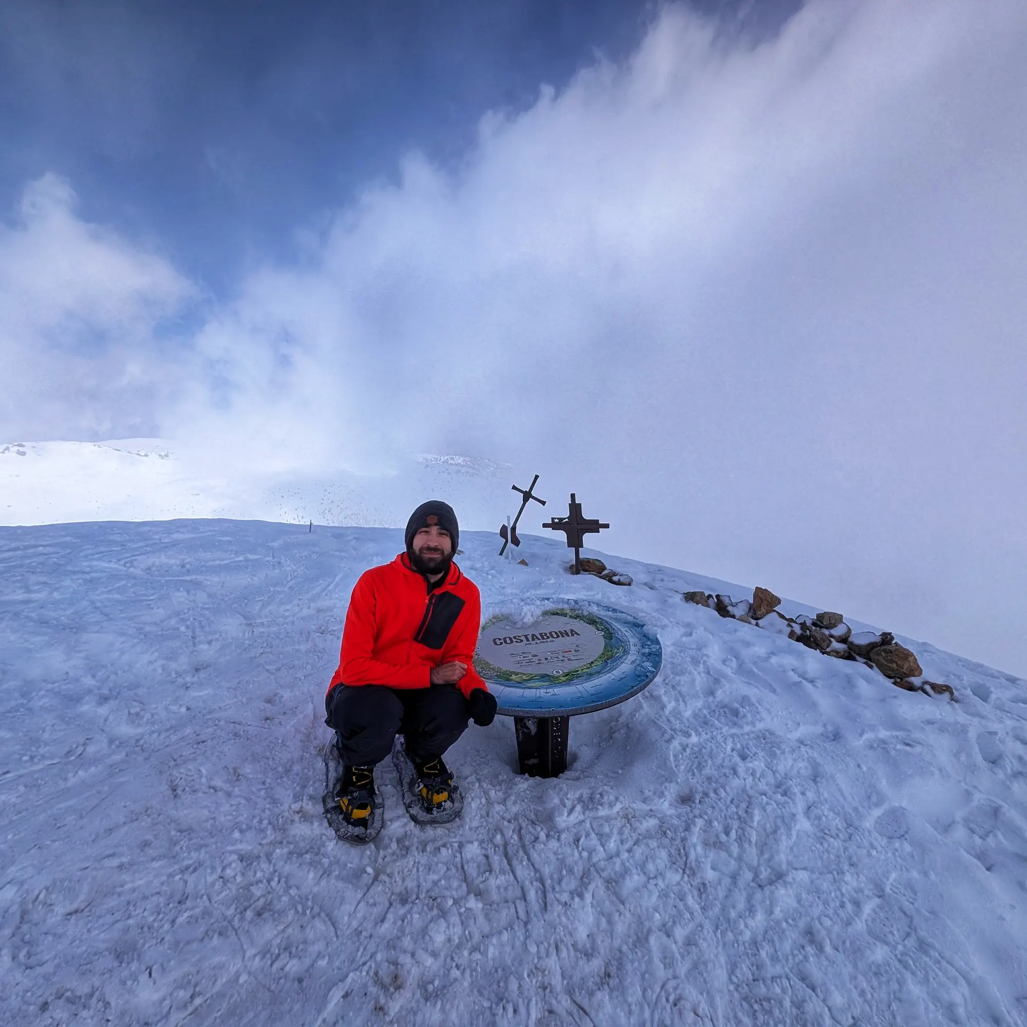 Snowy peak of Costabona Snowy peak of Costabona