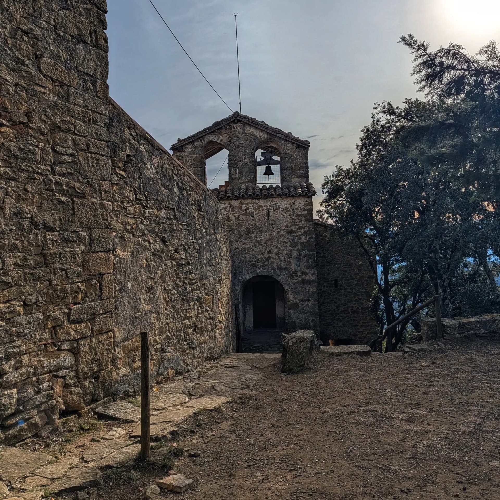 Finestres Sanctuary Finestres Sanctuary and old castle.