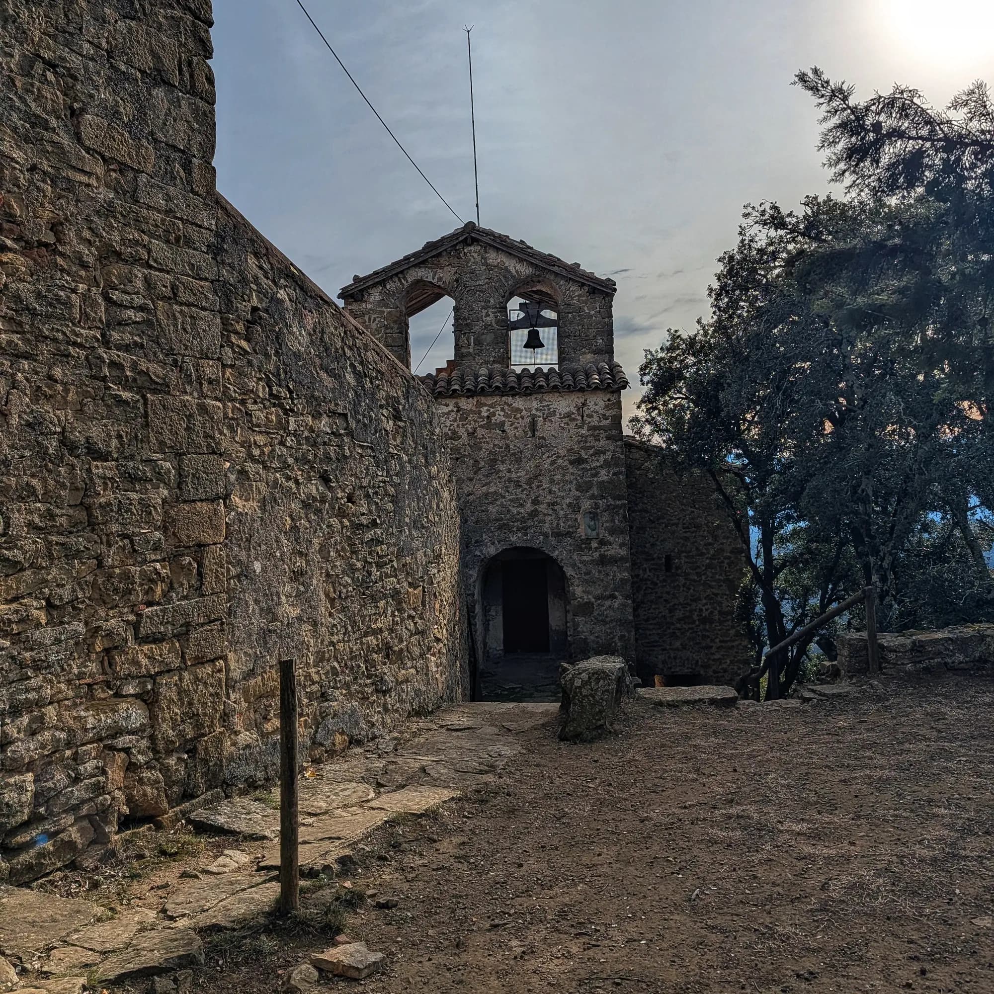 Finestres Sanctuary Finestres Sanctuary and old castle.